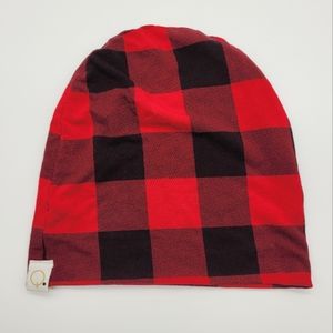QUINN & DOT | slouchy bamboo buffalo plaid stretch beanie toque